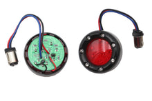 Load image into Gallery viewer, Black LED Turn Signal Bezel with Red Lens