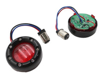 Load image into Gallery viewer, Black LED Turn Signal Bezel with Red Lens