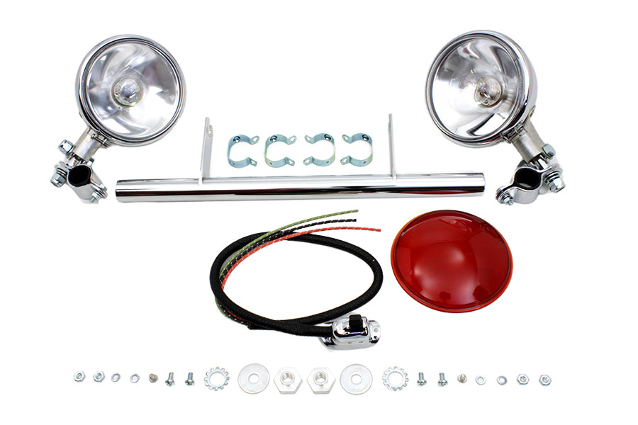 Chrome Spring Fork Spotlamp Kit