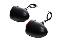 Load image into Gallery viewer, Black Bullet Marker Lamp Set with Red Lens