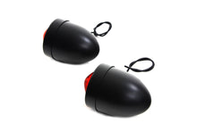 Load image into Gallery viewer, Black Bullet Marker Lamp Red Single Filament