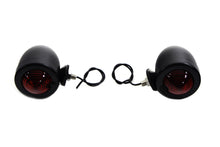 Load image into Gallery viewer, Black Bullet Marker Lamp Red Single Filament