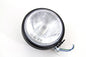 5-3/4 inch Round Stock Type Black Headlamp