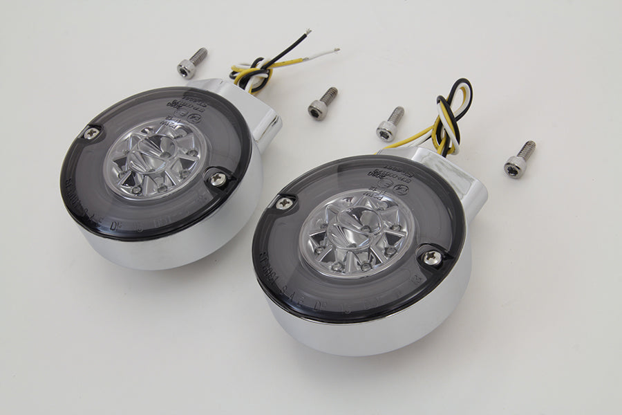 Chrome LED Turn Signal Set Front