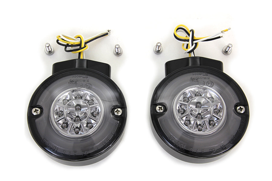 LED Turn Signal Set Front Black