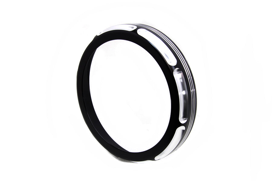 7 inch Black Anodize Burst Headlamp Trim Ring