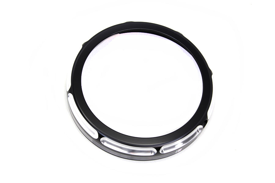 7 inch Black Anodize Burst Headlamp Trim Ring