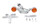Chrome Bullet Rear Turn Signal Bar and License Plate