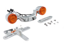 Load image into Gallery viewer, Chrome Bullet Rear Turn Signal Bar and License Plate