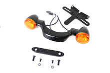 Load image into Gallery viewer, Black Bullet Rear Turn Signal Bar and License Plate