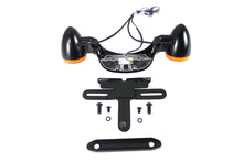 Load image into Gallery viewer, Black Bullet Rear Turn Signal Bar and License Plate