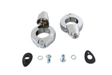 Load image into Gallery viewer, Chrome Front Turn Signal Relocation Kit 39mm Forks