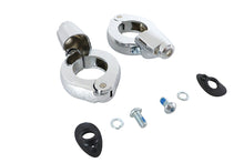 Load image into Gallery viewer, Chrome Front Turn Signal Relocation Kit 39mm Forks