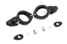 Load image into Gallery viewer, Black Turn Signal Relocation Kit 49mm Forks