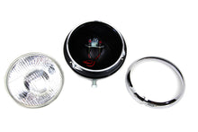 Load image into Gallery viewer, Black 7 inch K Headlamp with Chrome Rim