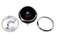 Black 7 inch K Headlamp with Chrome Rim