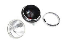 Load image into Gallery viewer, Black 7 inch K Headlamp with Chrome Rim