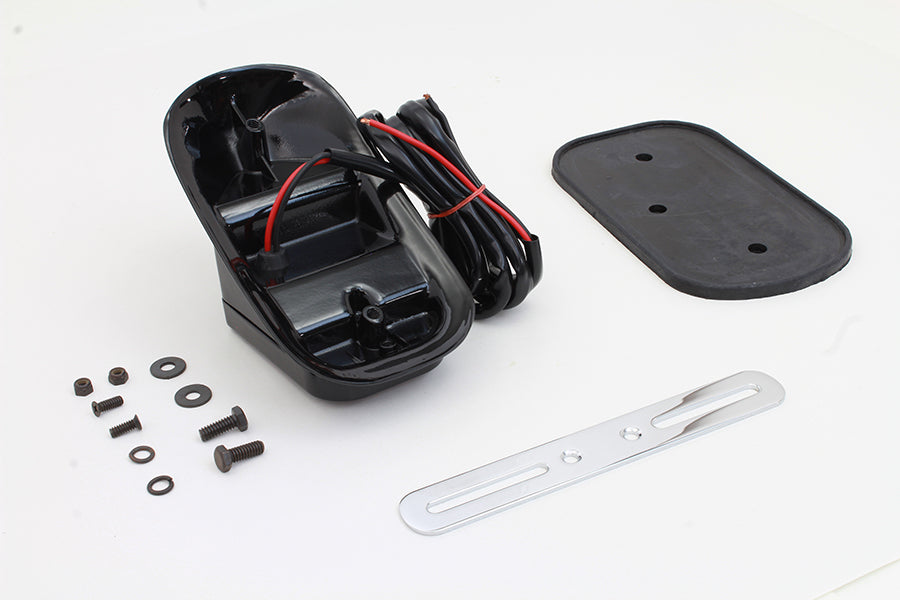 Glossy Black Tombstone Style Tail Lamp Assembly