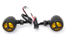 Load image into Gallery viewer, Black Torpedo Bullet Style Marker Lamp Set