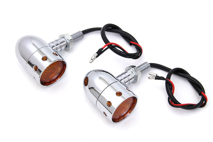 Chrome Bullet Marker Lamp Set