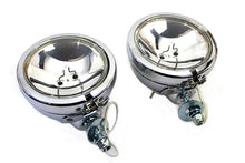 Load image into Gallery viewer, Chrome 4-1/2 inch Spotlamp Set with Clear 6 Volt Bulb