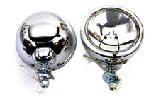 Load image into Gallery viewer, Chrome 4-1/2 inch Spotlamp Set with Clear 6 Volt Bulb