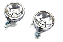 Load image into Gallery viewer, Chrome 4-1/2 inch Spotlamp Set with Clear 6 Volt Bulb