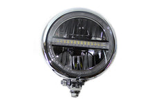 Load image into Gallery viewer, 5-3/4 inch Bates Style LED Headlamp Chrome