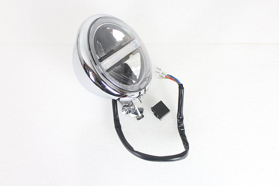 5-3/4 inch Bates Style LED Headlamp Chrome