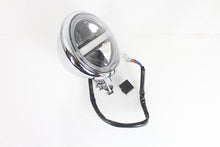 Load image into Gallery viewer, 5-3/4 inch Bates Style LED Headlamp Chrome