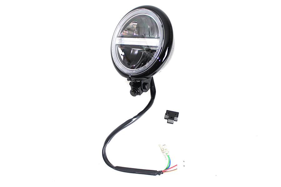 5-3/4 inch Bates Style LED Headlamp Black