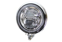 Load image into Gallery viewer, 5-3/4 inch Bates Style LED Headlamp Chrome