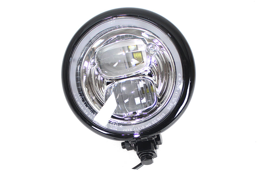 5-3/4 inch Bates Style LED Headlamp Black