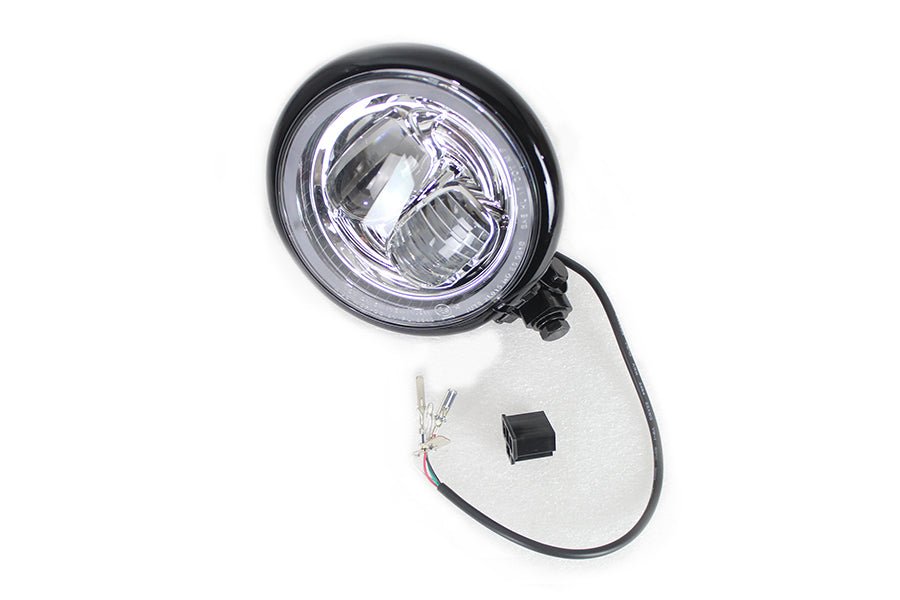 5-3/4 inch Bates Style LED Headlamp Black