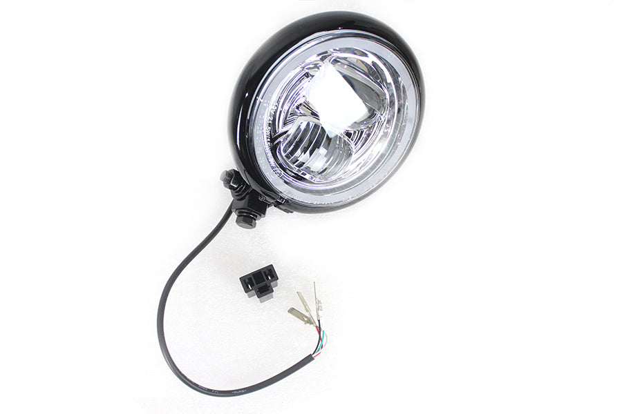 5-3/4 inch Bates Style LED Headlamp Black