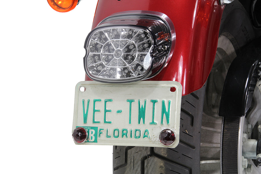 Lay Down Tail Lamp Assembly Smoked LED