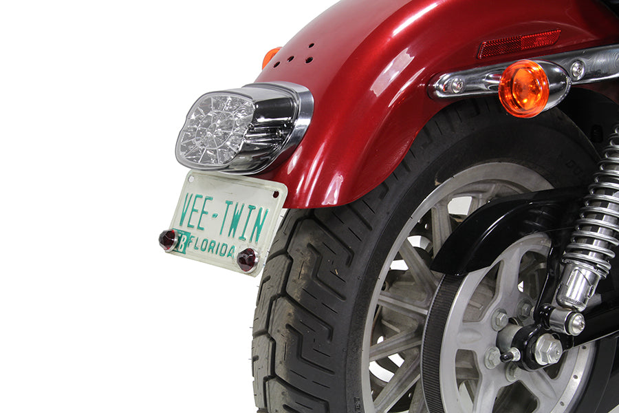 Lay Down Tail Lamp Assembly Smoked LED
