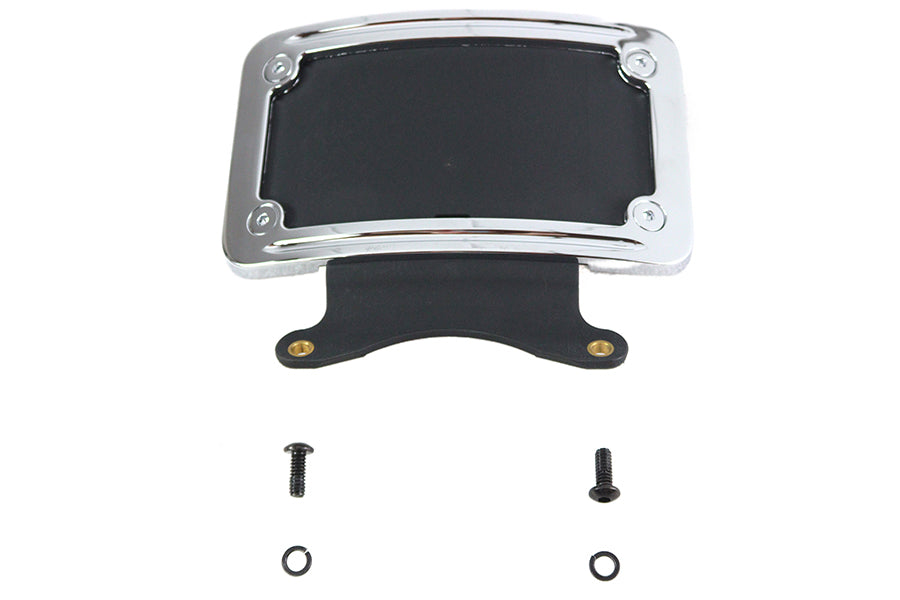 Chrome Curved License Plate Frame