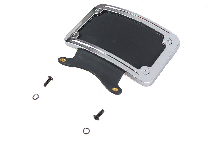 Chrome Curved License Plate Frame