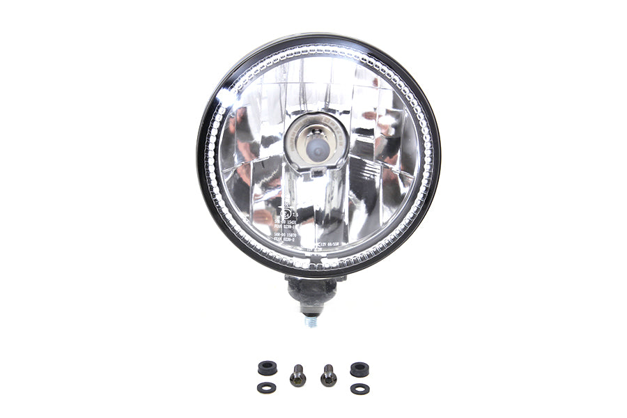 5-3/4 inch H4 Headlamp Unit Black