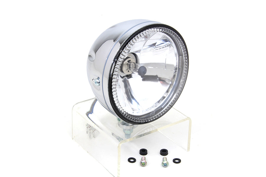 5-3/4 inch H4 Headlamp Unit Chrome