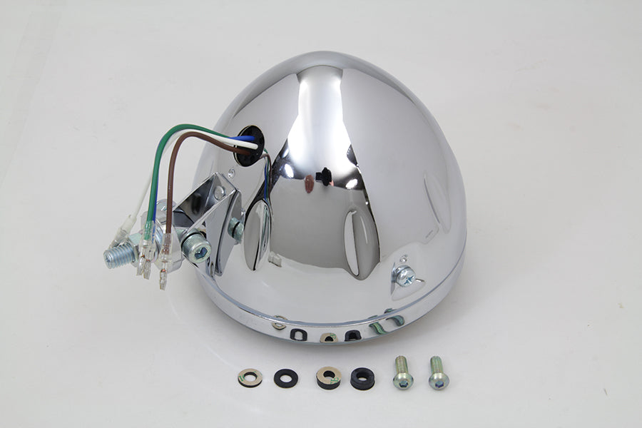 5-3/4 inch H4 Headlamp Unit Chrome
