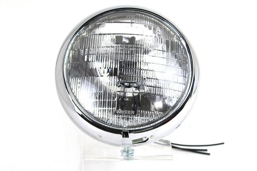 Vintage 7 inch Round Headlamp 6 Volt