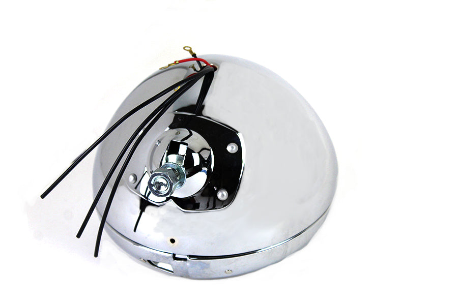 Vintage 7 inch Round Headlamp 6 Volt