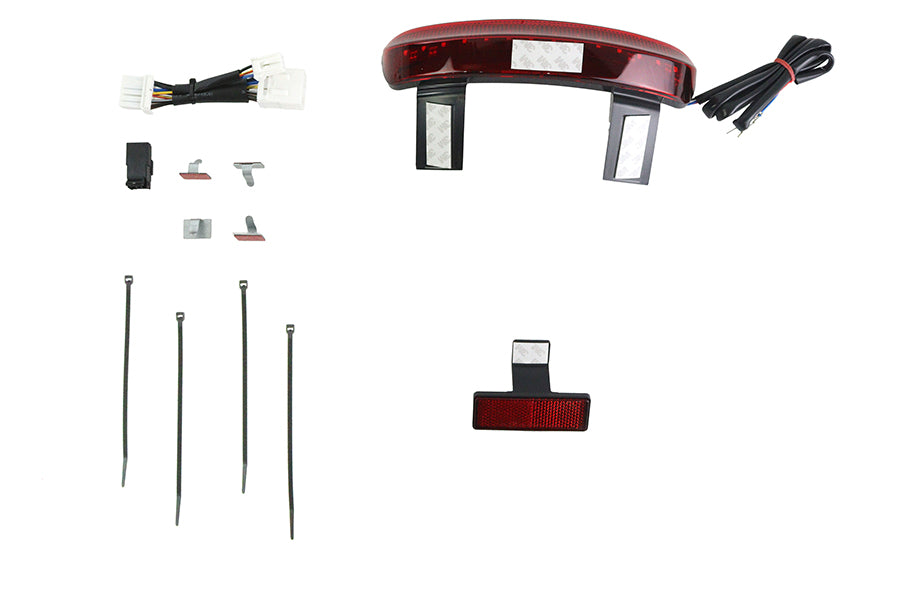 Chopped Fender Rear Edge LED Lamp with Red Lens