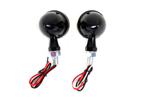 Load image into Gallery viewer, LED Bullet Turn Signal Set Black with Red Lens