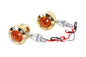 LED Bullet Turn Signal Set Brass with Amber Lens