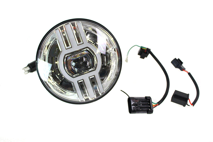 Cyron 7 inch Beast 2 Integrated Headlamp Chrome