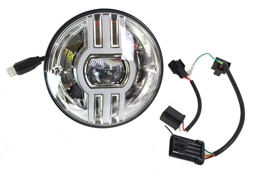 Cyron 7 inch Beast 2 Integrated Headlamp Chrome