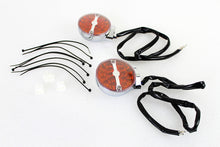 Load image into Gallery viewer, Amber LED Flat Lens Turn Signal Set